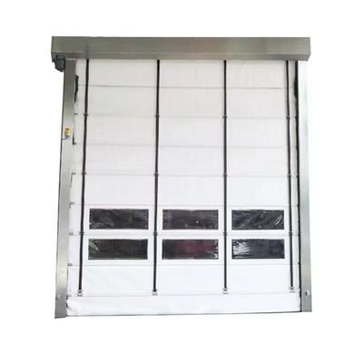 উন্নত সুরক্ষা তাপ নিরোধক এবং আবহাওয়া প্রতিরোধী নকশা সহ দ্রুত রোলার দরজা আধুনিক জিপার দরজা