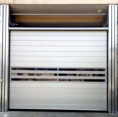 স্পিড স্পাইরাল দরজা 0.8m/s খোলার 0.75KW মোটর শক্তি ফটো ইলেকট্রিক সেন্সর নিরাপত্তা সিস্টেম