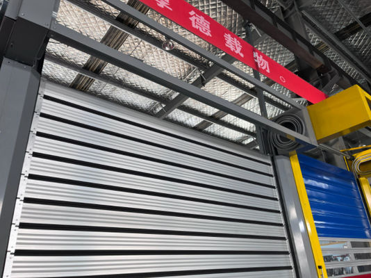 0.8m/s অ্যালুমিনিয়াম খাদ স্পিড 220V/50HZ পাওয়ার সাপ্লাই সঙ্গে স্পাইরাল দরজা অ্যালুমিনিয়াম ধাতু স্বয়ংক্রিয় শাটার দ্রুত