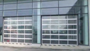 জলরোধী ক্লাস 3 আধুনিক নকশা সাউন্ডপ্রুফ অ্যালুমিনিয়াম খাদ গ্লাস সেকশনাল গ্যারেজ দরজা