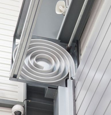 0.75 কেডব্লিউ মোটর পাওয়ার অ্যালুমিনিয়াম কারখানা পাইকারি শিল্প উচ্চ গতির স্পাইরাল দরজা ফটো ইলেকট্রিক সেন্সর সঙ্গে নিরাপত্তা এবং দক্ষতা