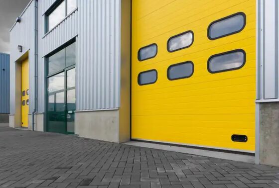 Steel Commercial Sectional Overhead Doors Fire Station Industrial Sectional Doors Sectional Steel Doors Automatic Formed Manual Automatic Operation