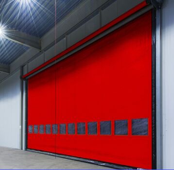 Fast Automatic High Speed PVC Roll Up Rapid Shutter Door 304 Stainless Steel Speed Rolling Freezer Shutter Cold Storage Door