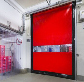 PVC Curtain High Speed PVC Roll Up Rapid Shutter Door Double Row Brush Weather Resistance Offering Security